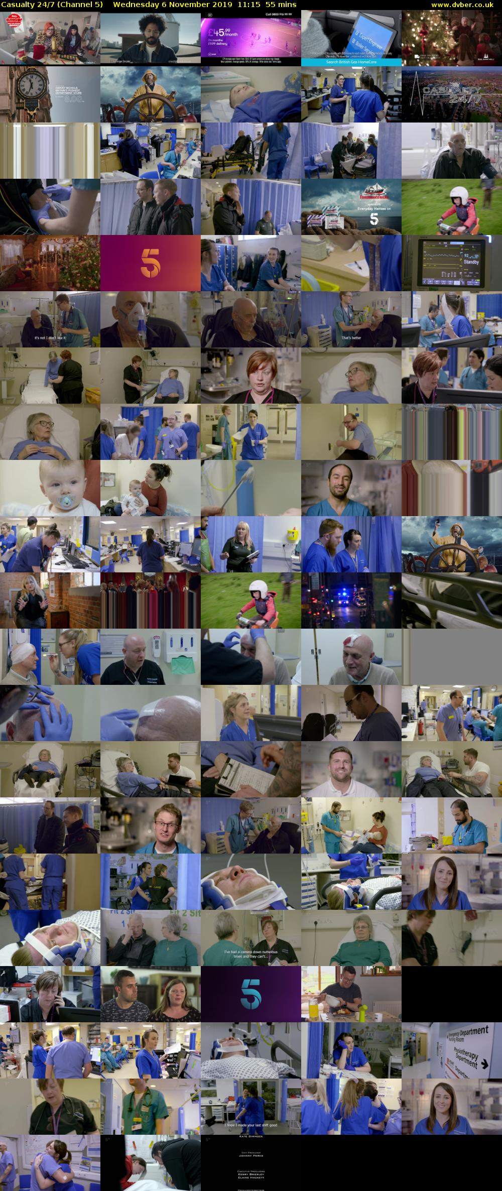 Casualty 24/7 (Channel 5) Wednesday 6 November 2019 11:15 - 12:10