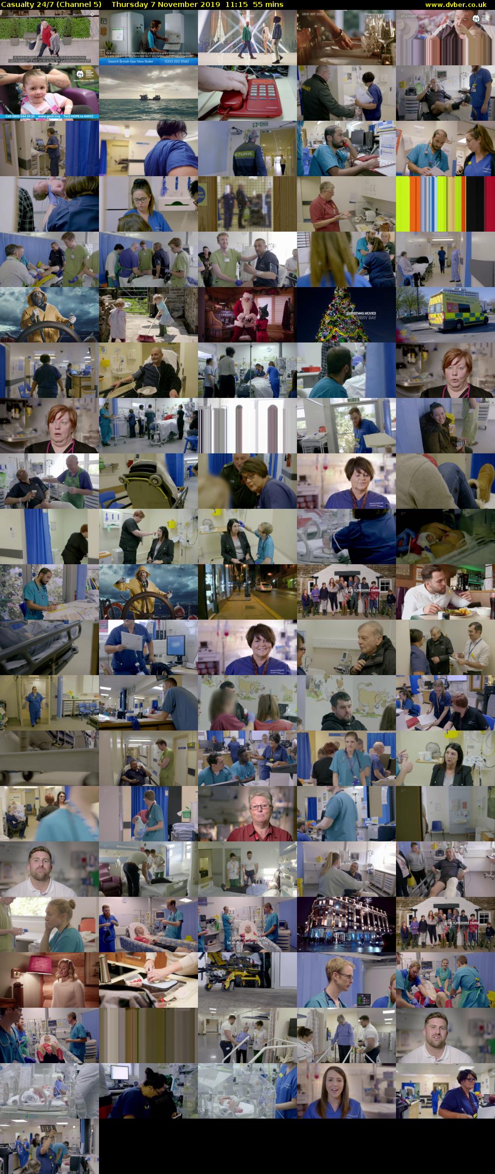 Casualty 24/7 (Channel 5) Thursday 7 November 2019 11:15 - 12:10