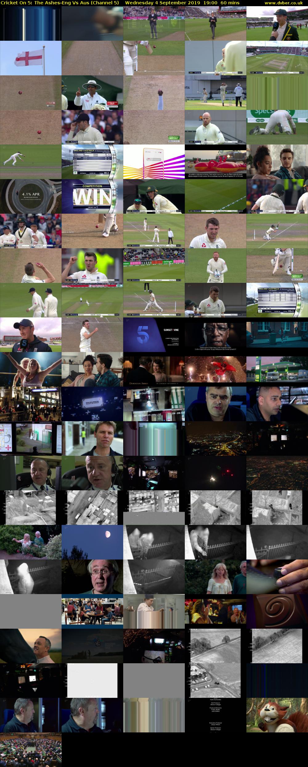 Cricket On 5: The Ashes-Eng Vs Aus (Channel 5) Wednesday 4 September 2019 19:00 - 20:00