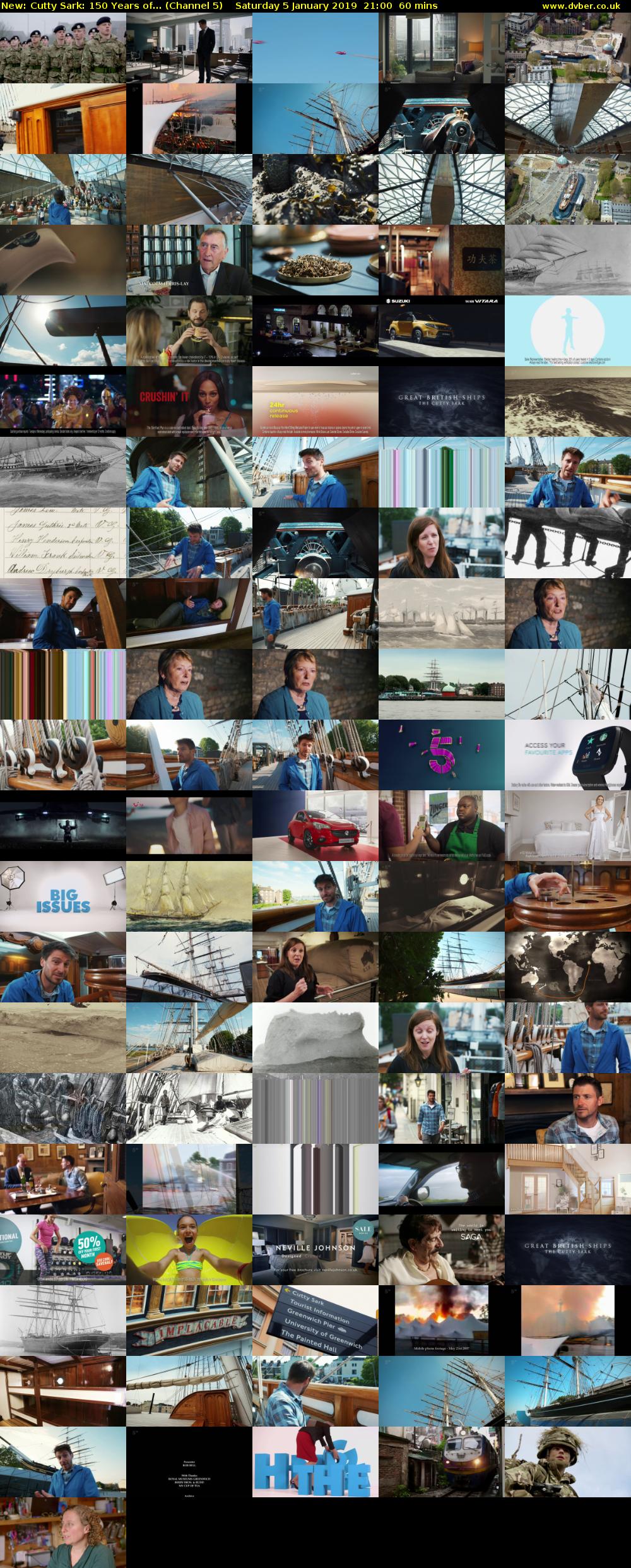 Cutty Sark: 150 Years of... (Channel 5) Saturday 5 January 2019 21:00 - 22:00