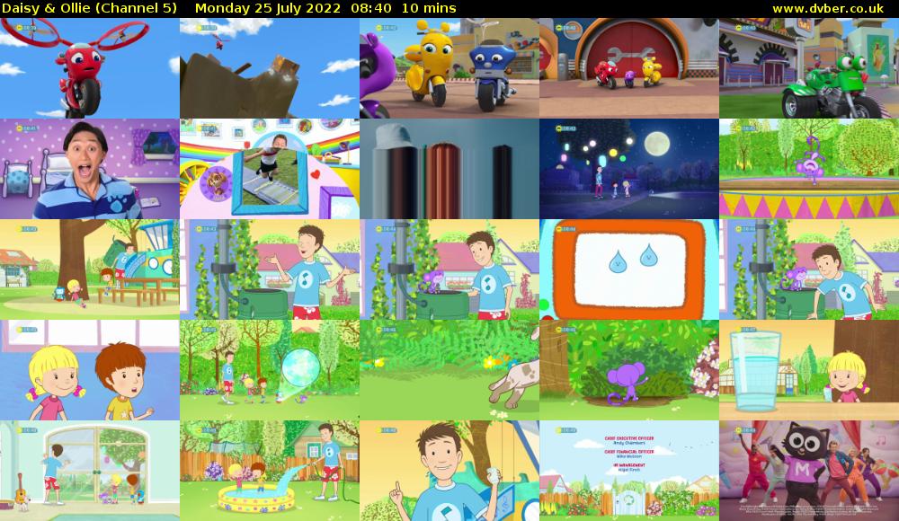 Daisy & Ollie (Channel 5) Monday 25 July 2022 08:40 - 08:50
