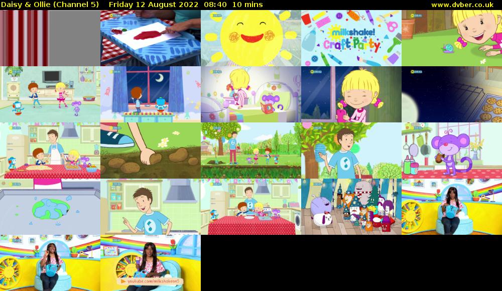 Daisy & Ollie (Channel 5) Friday 12 August 2022 08:40 - 08:50