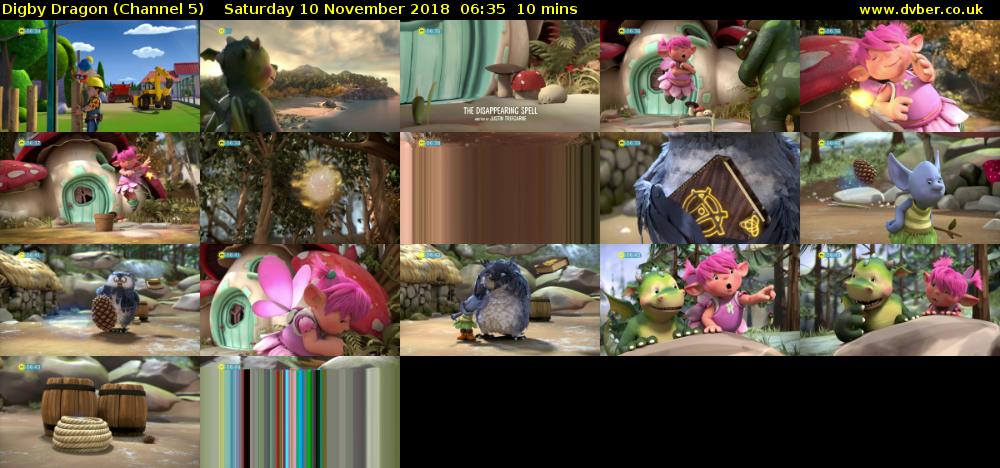 Digby Dragon (Channel 5) Saturday 10 November 2018 06:35 - 06:45