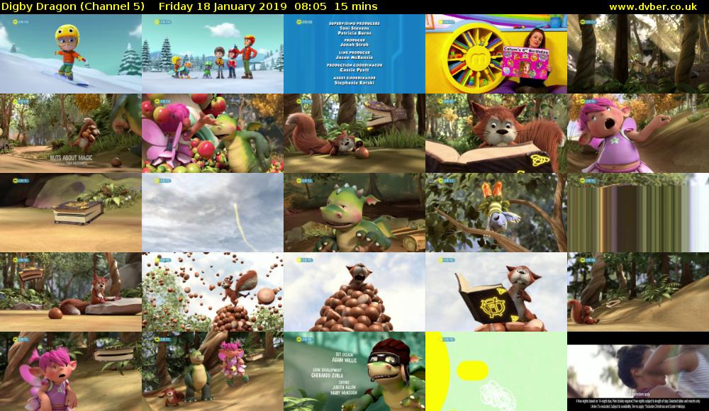 Digby Dragon (Channel 5) Friday 18 January 2019 08:05 - 08:20