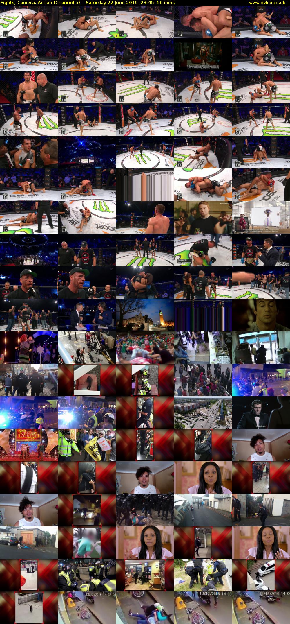 Fights, Camera, Action (Channel 5) Saturday 22 June 2019 23:45 - 00:35