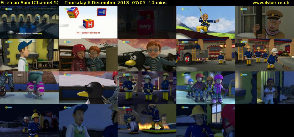 Fireman Sam (Channel 5) Thursday 6 December 2018 07:05 - 07:15