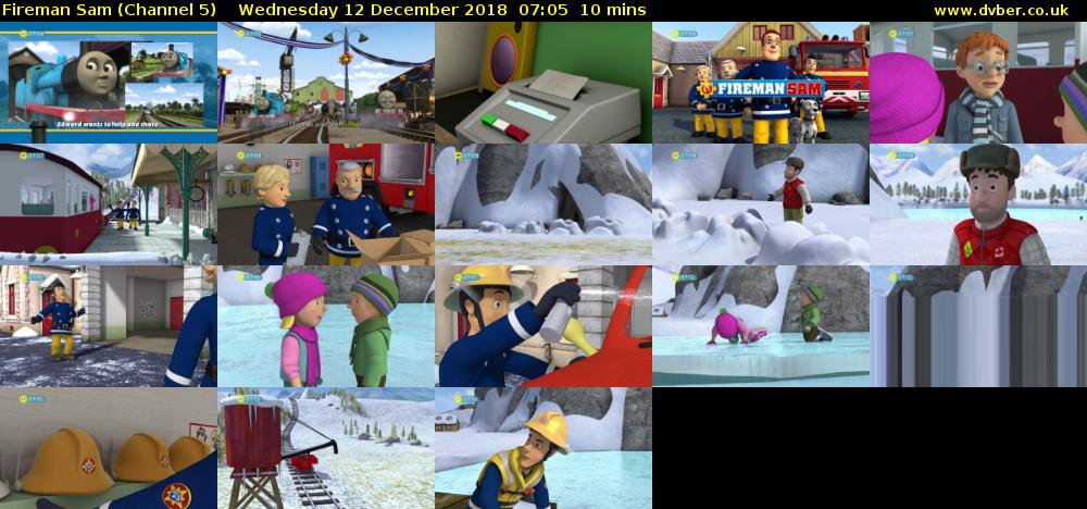 Fireman Sam (Channel 5) Wednesday 12 December 2018 07:05 - 07:15