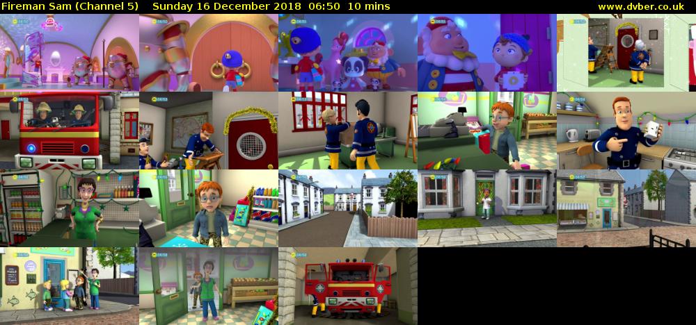 Fireman Sam (Channel 5) Sunday 16 December 2018 06:50 - 07:00