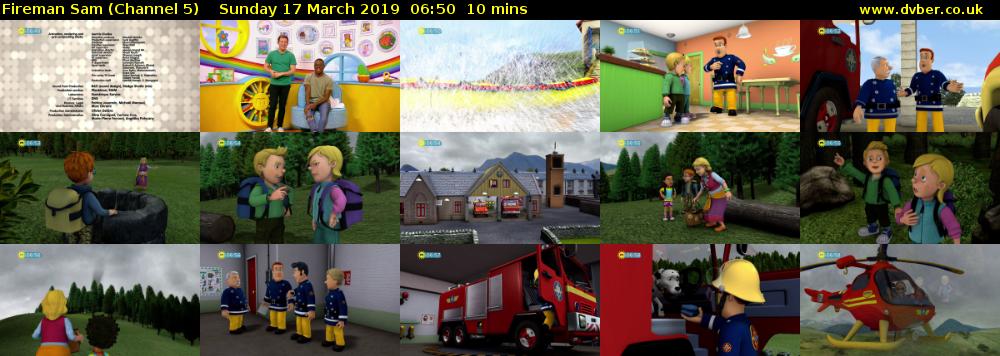 Fireman Sam (Channel 5) Sunday 17 March 2019 06:50 - 07:00