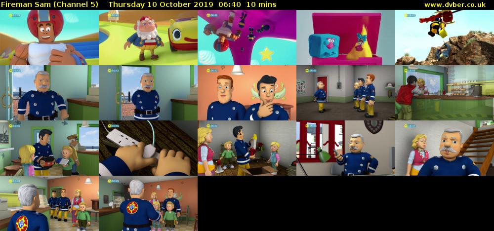 Fireman Sam (Channel 5) Thursday 10 October 2019 06:40 - 06:50