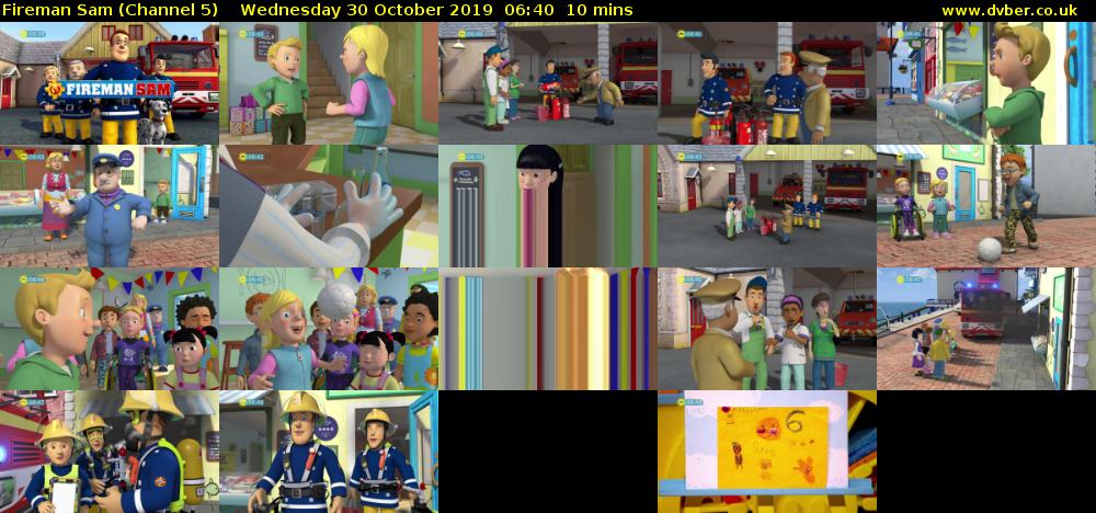 Fireman Sam (Channel 5) Wednesday 30 October 2019 06:40 - 06:50
