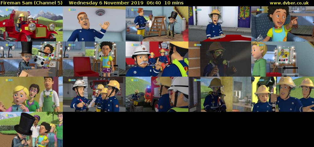 Fireman Sam (Channel 5) Wednesday 6 November 2019 06:40 - 06:50