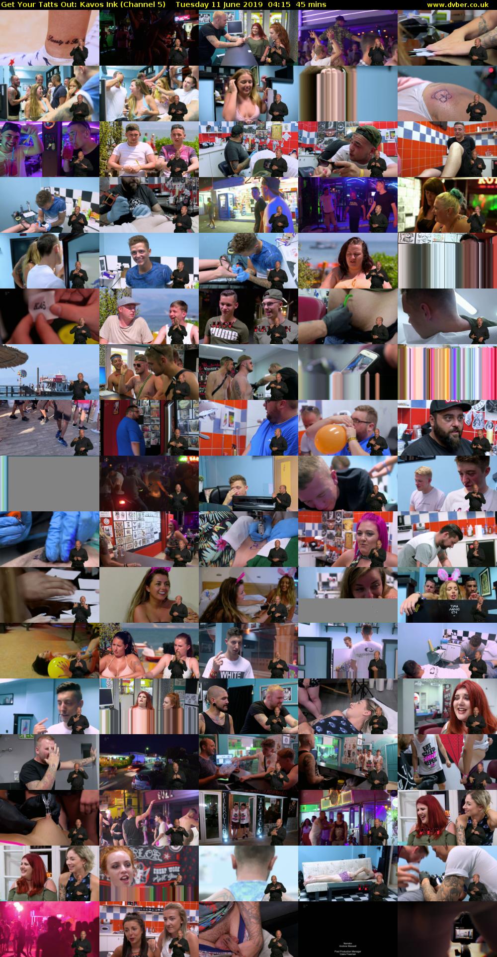 Get Your Tatts Out: Kavos Ink (Channel 5) Tuesday 11 June 2019 04:15 - 05:00