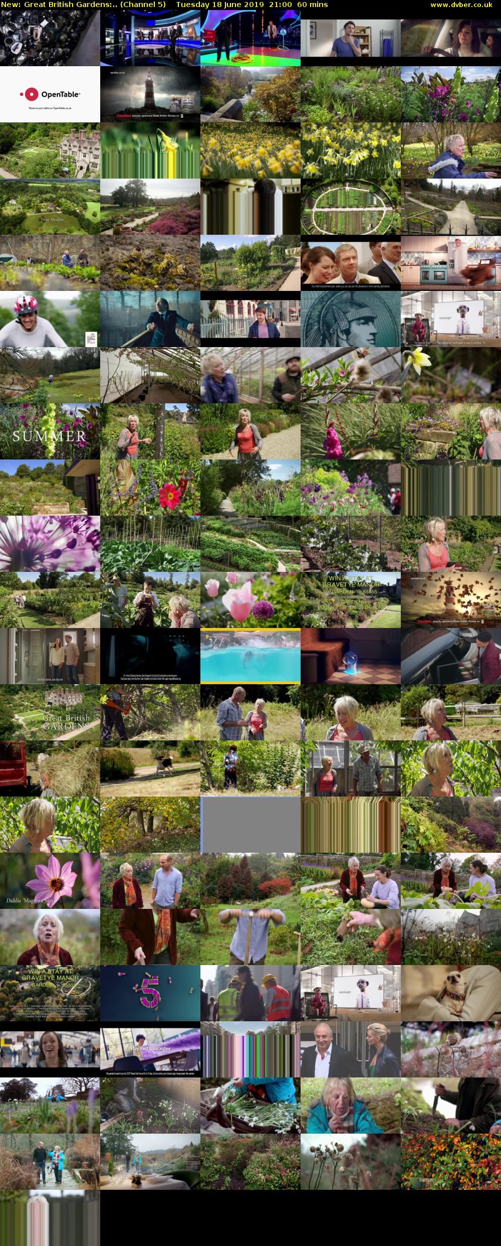 Great British Gardens:.. (Channel 5) Tuesday 18 June 2019 21:00 - 22:00