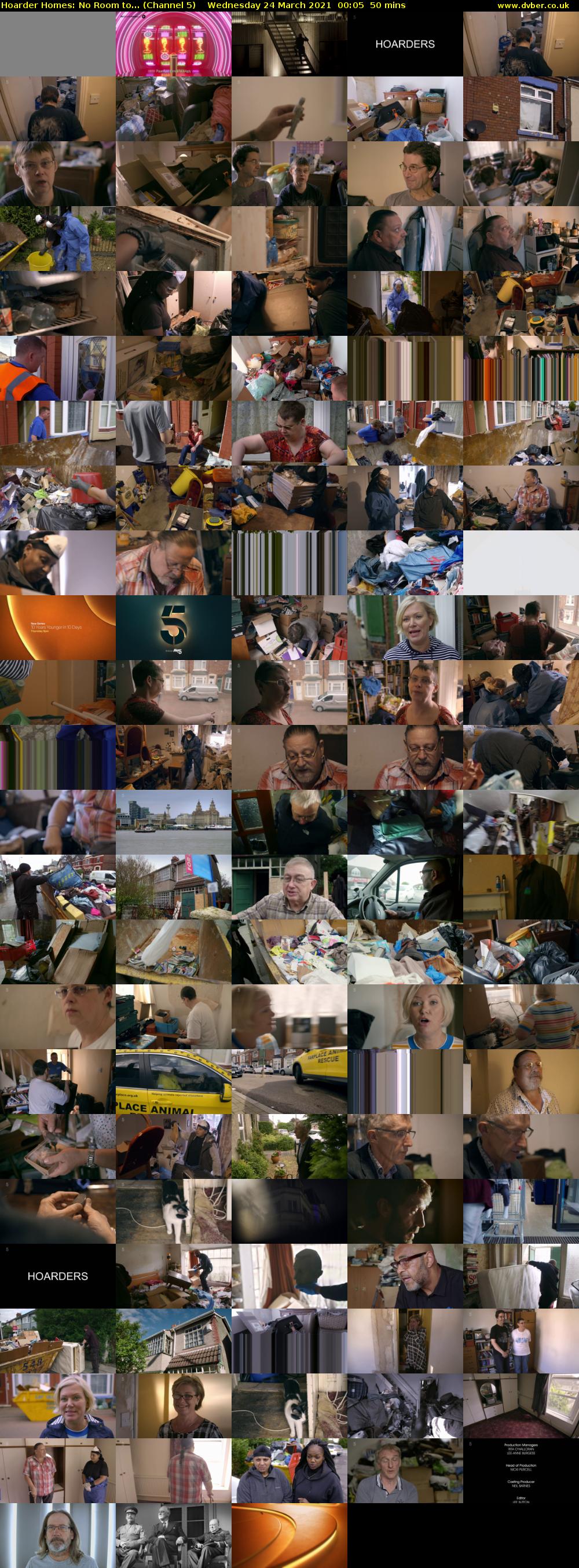 Hoarder Homes: No Room to... (Channel 5) Wednesday 24 March 2021 00:05 - 00:55