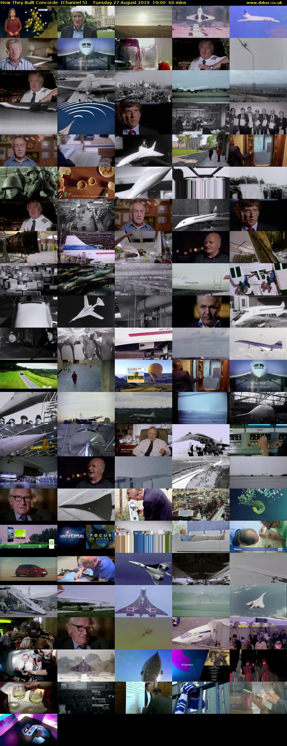How They Built Concorde  (Channel 5) Tuesday 27 August 2019 19:00 - 20:00