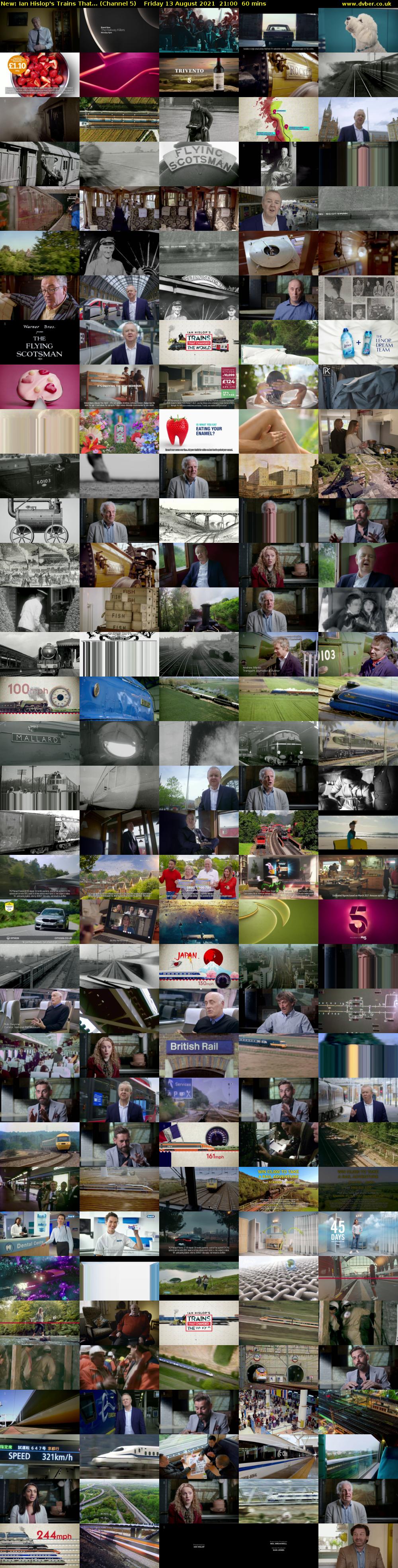 Ian Hislop's Trains That... (Channel 5) Friday 13 August 2021 21:00 - 22:00