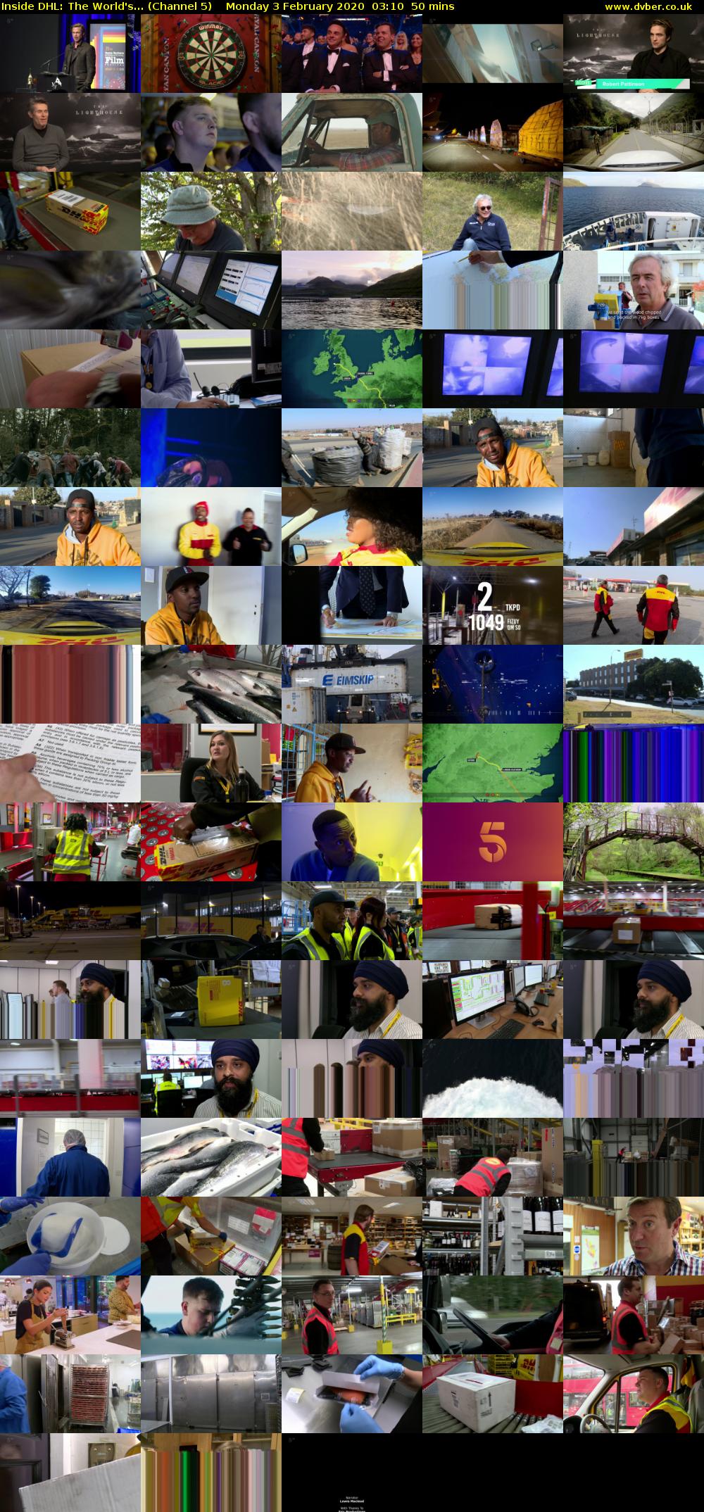 Inside DHL: The World's... (Channel 5) Monday 3 February 2020 03:10 - 04:00