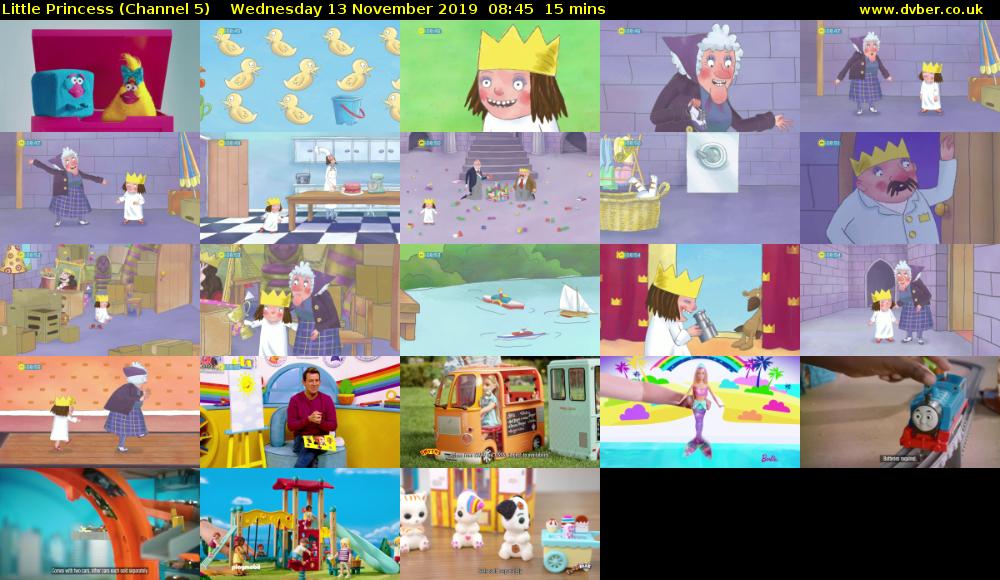 Little Princess (Channel 5) Wednesday 13 November 2019 08:45 - 09:00