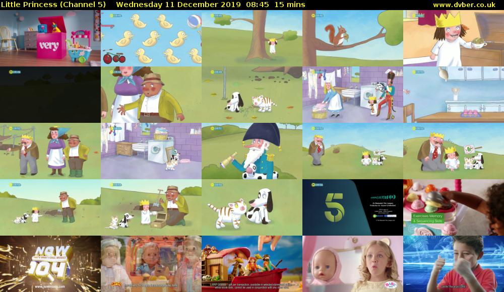 Little Princess (Channel 5) Wednesday 11 December 2019 08:45 - 09:00