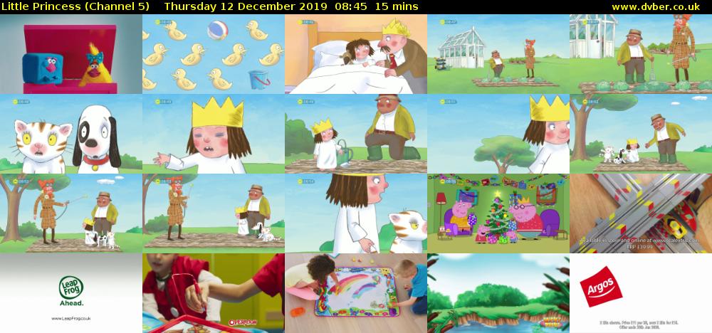 Little Princess (Channel 5) Thursday 12 December 2019 08:45 - 09:00