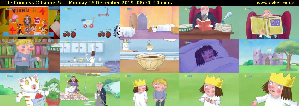 Little Princess (Channel 5) Monday 16 December 2019 08:50 - 09:00