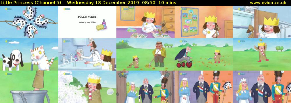 Little Princess (Channel 5) Wednesday 18 December 2019 08:50 - 09:00