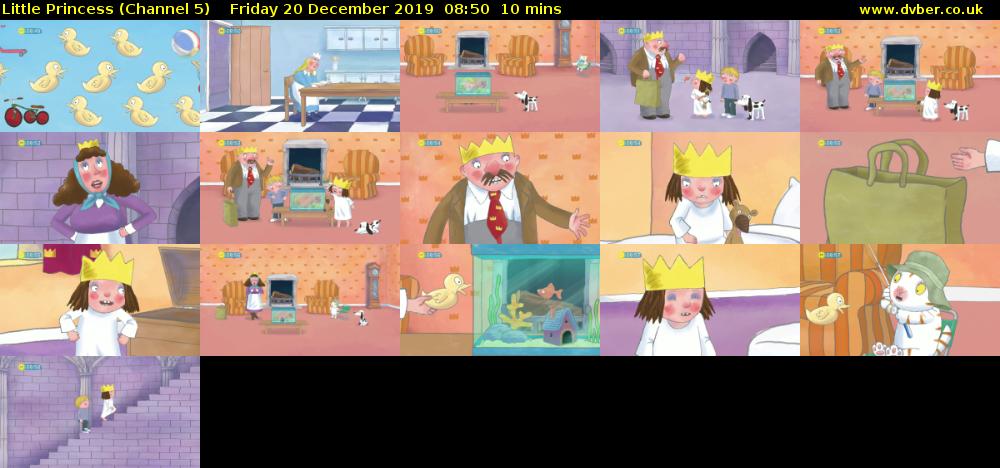Little Princess (Channel 5) Friday 20 December 2019 08:50 - 09:00