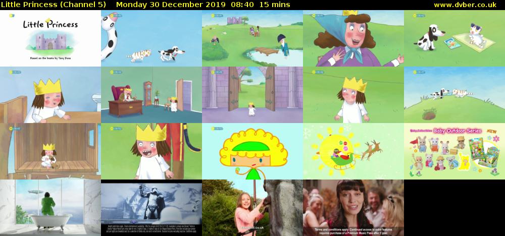 Little Princess (Channel 5) Monday 30 December 2019 08:40 - 08:55
