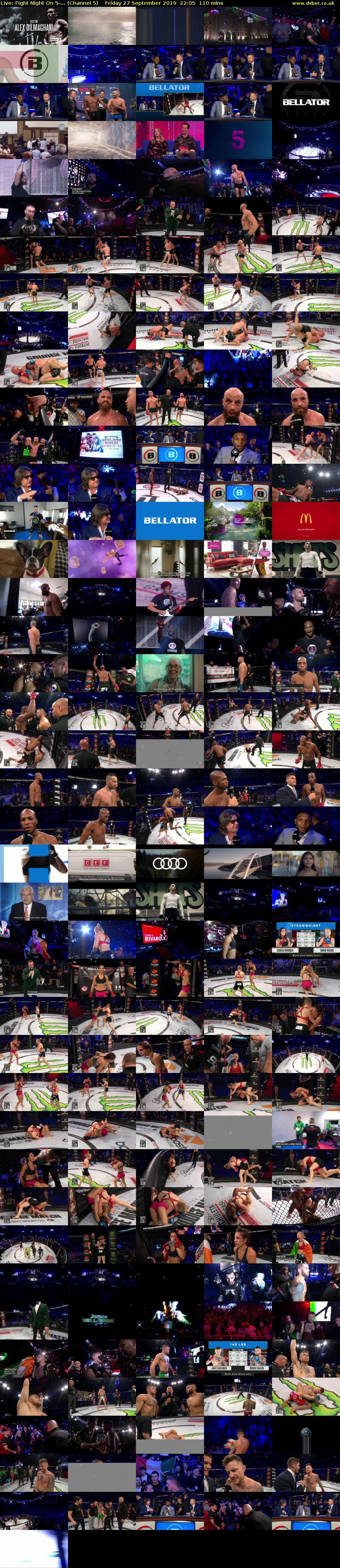 Live: Fight Night On 5-... (Channel 5) Friday 27 September 2019 22:05 - 23:55