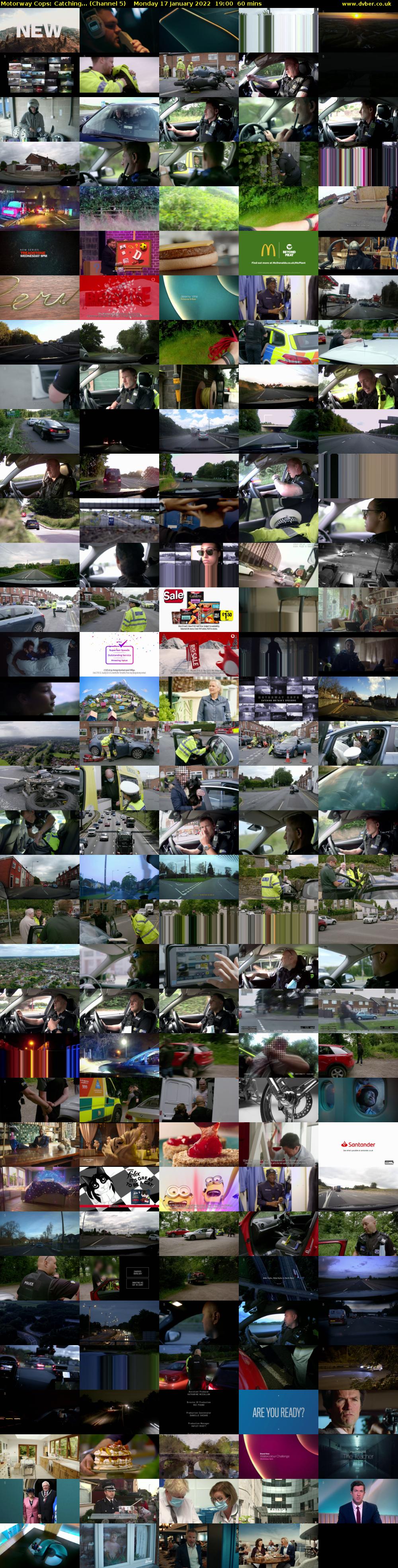 Motorway Cops: Catching... (Channel 5) Monday 17 January 2022 19:00 - 20:00