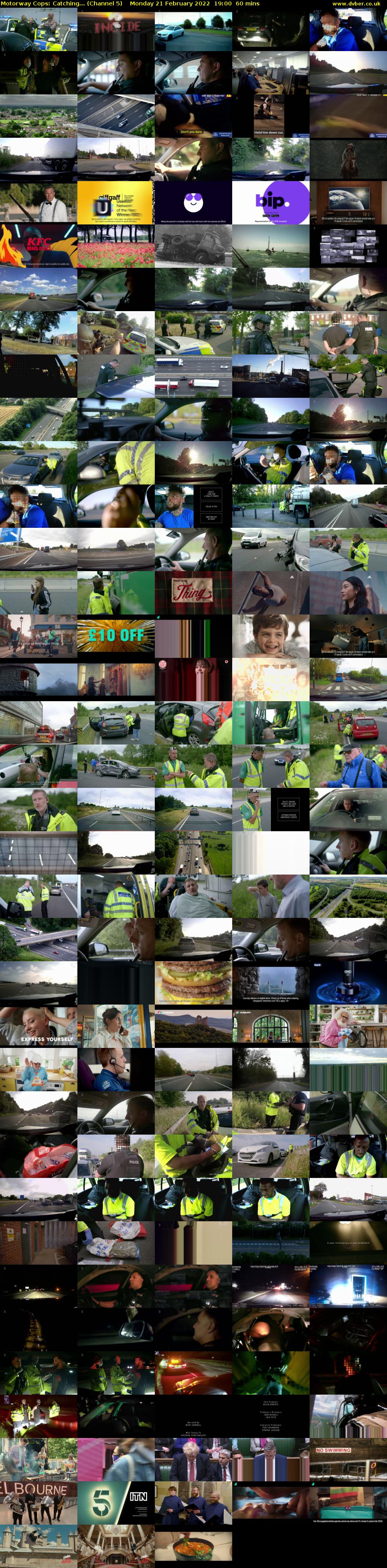 Motorway Cops: Catching... (Channel 5) Monday 21 February 2022 19:00 - 20:00