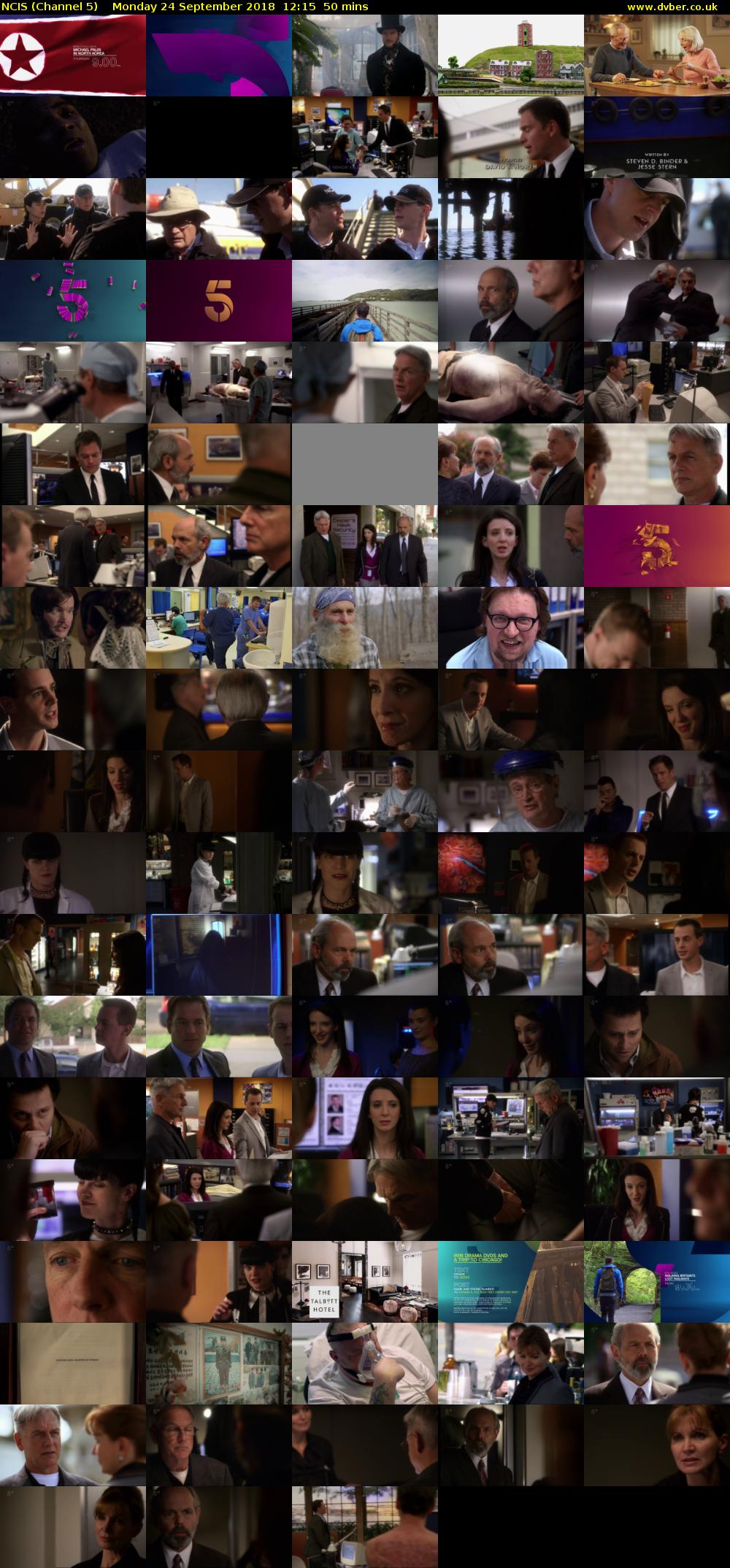 NCIS (Channel 5) Monday 24 September 2018 12:15 - 13:05