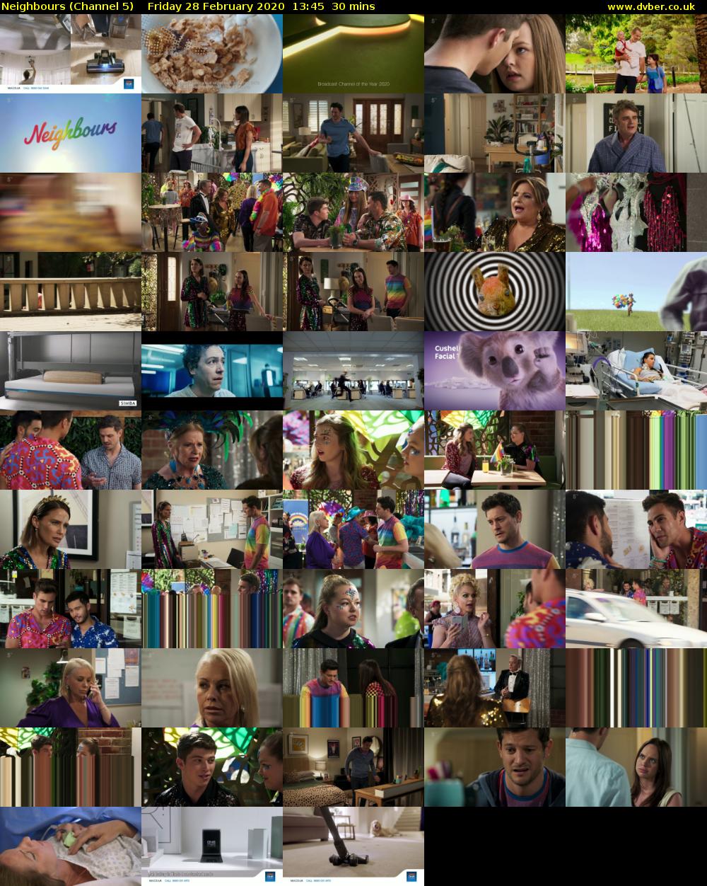 Neighbours (Channel 5) Friday 28 February 2020 13:45 - 14:15