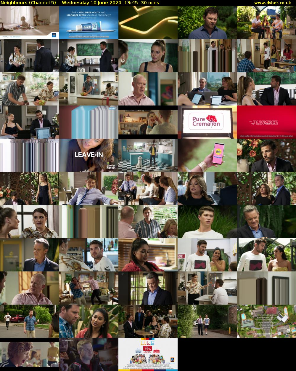 Neighbours (Channel 5) Wednesday 10 June 2020 13:45 - 14:15