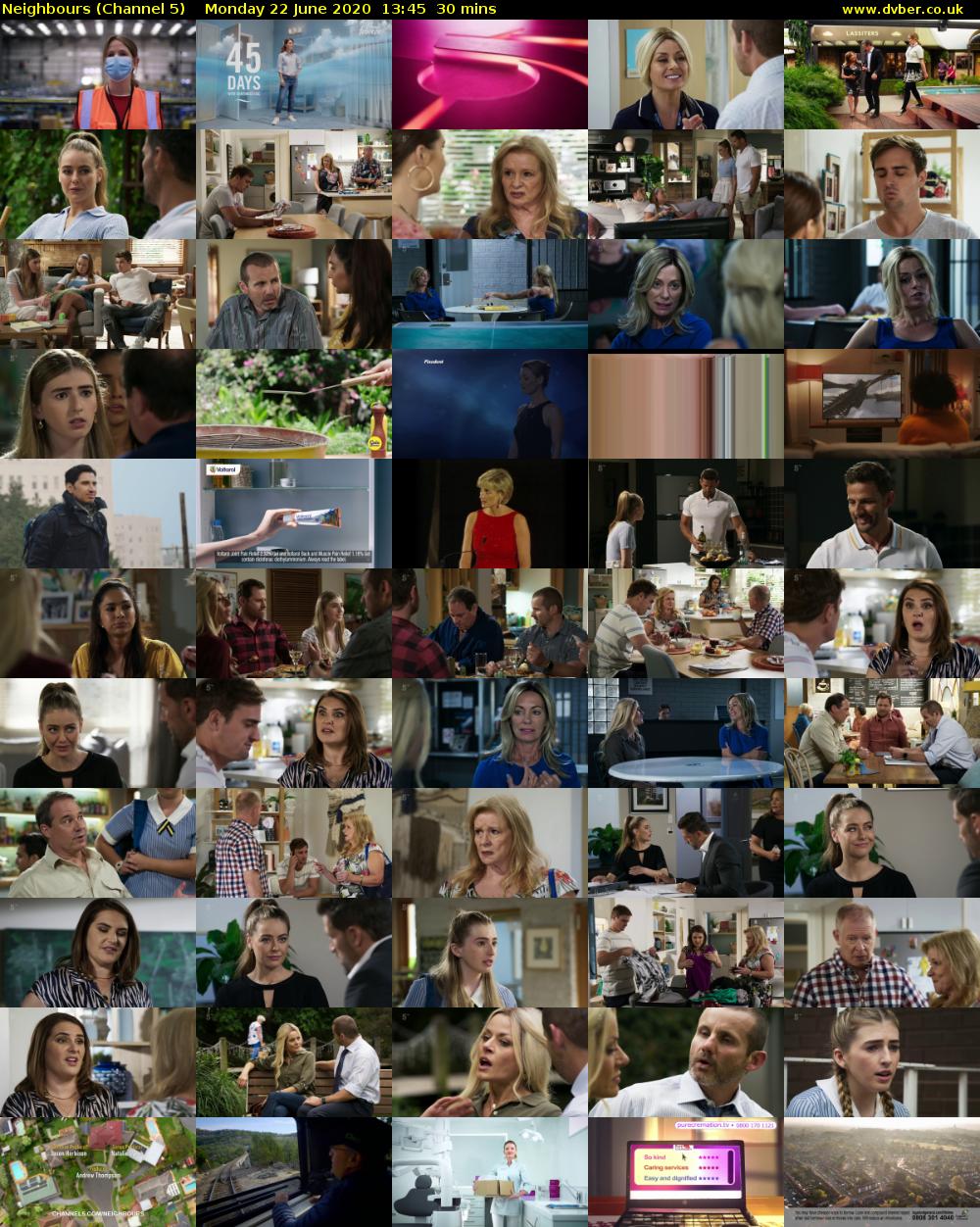 Neighbours (Channel 5) Monday 22 June 2020 13:45 - 14:15