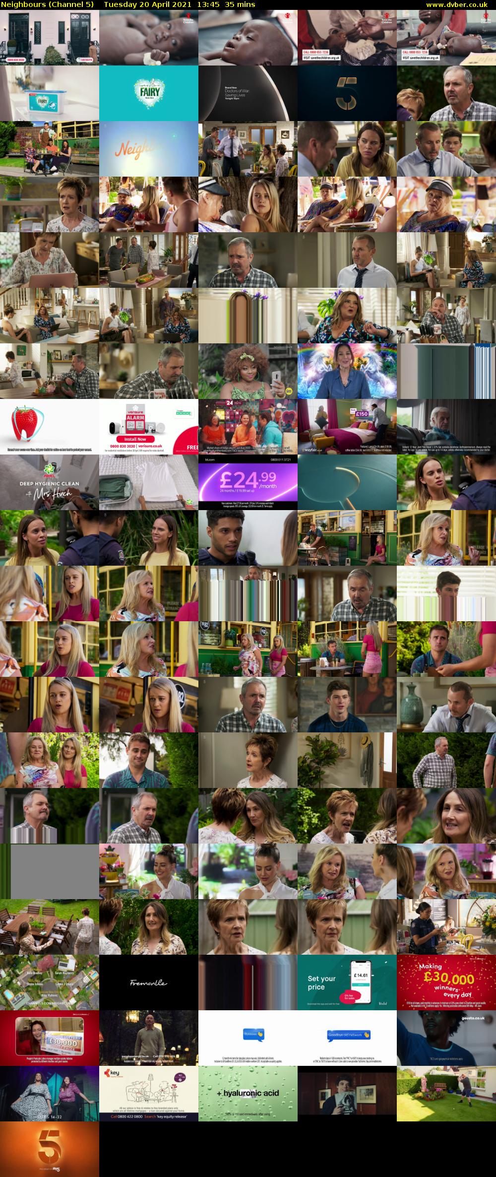 Neighbours (Channel 5) Tuesday 20 April 2021 13:45 - 14:20