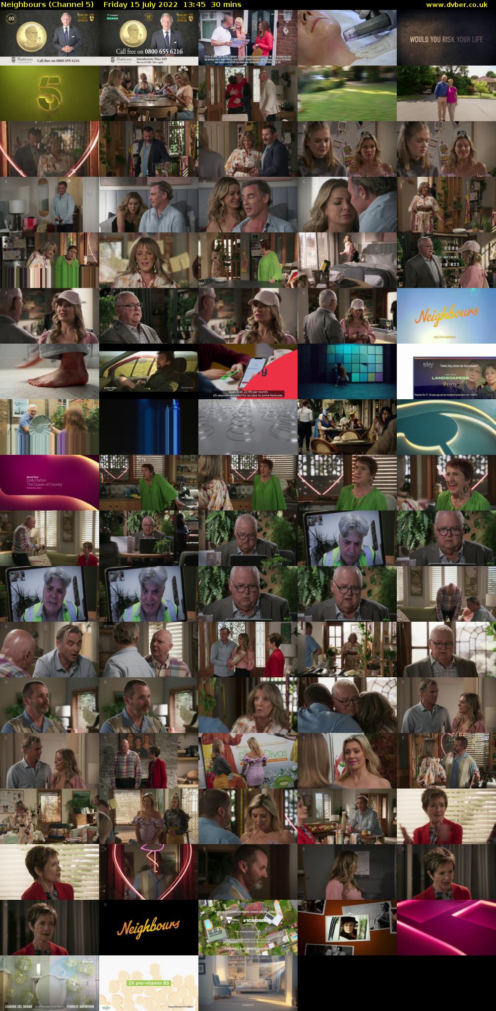 Neighbours (Channel 5) Friday 15 July 2022 13:45 - 14:15