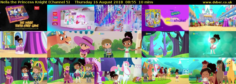 Nella the Princess Knight (Channel 5) Thursday 16 August 2018 08:55 - 09:05