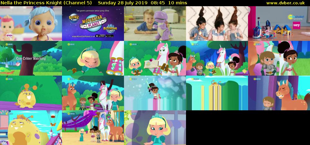 Nella the Princess Knight (Channel 5) Sunday 28 July 2019 08:45 - 08:55