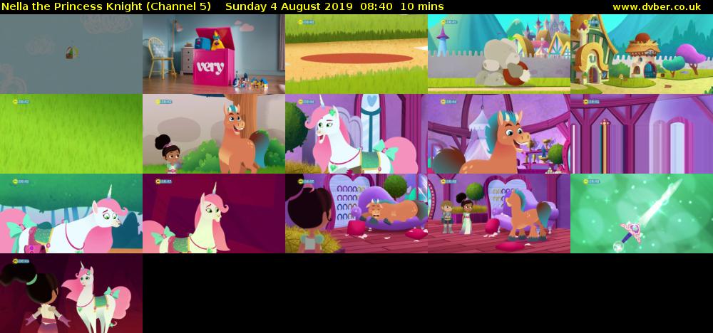 Nella the Princess Knight (Channel 5) Sunday 4 August 2019 08:40 - 08:50