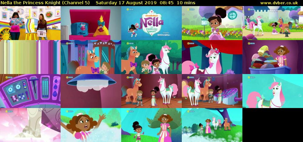 Nella the Princess Knight (Channel 5) Saturday 17 August 2019 08:45 - 08:55