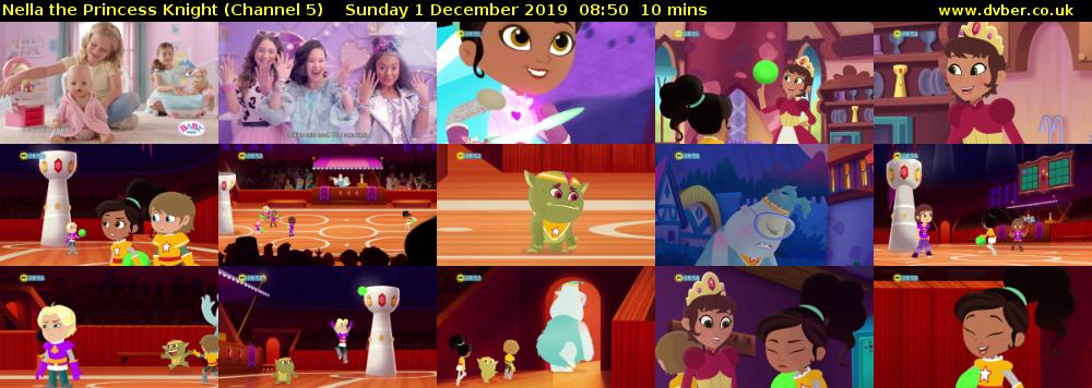 Nella the Princess Knight (Channel 5) Sunday 1 December 2019 08:50 - 09:00