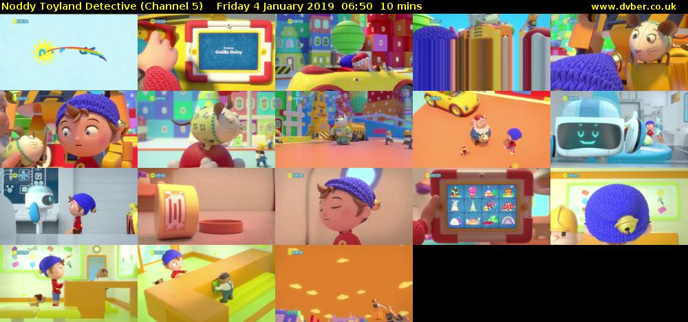 Noddy Toyland Detective (Channel 5) Friday 4 January 2019 06:50 - 07:00