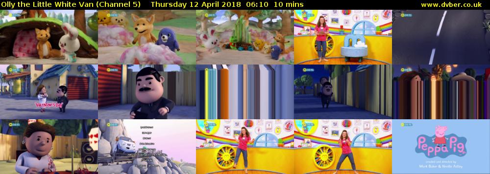 Olly the Little White Van (Channel 5) Thursday 12 April 2018 06:10 - 06:20
