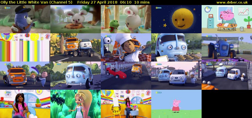 Olly the Little White Van (Channel 5) Friday 27 April 2018 06:10 - 06:20