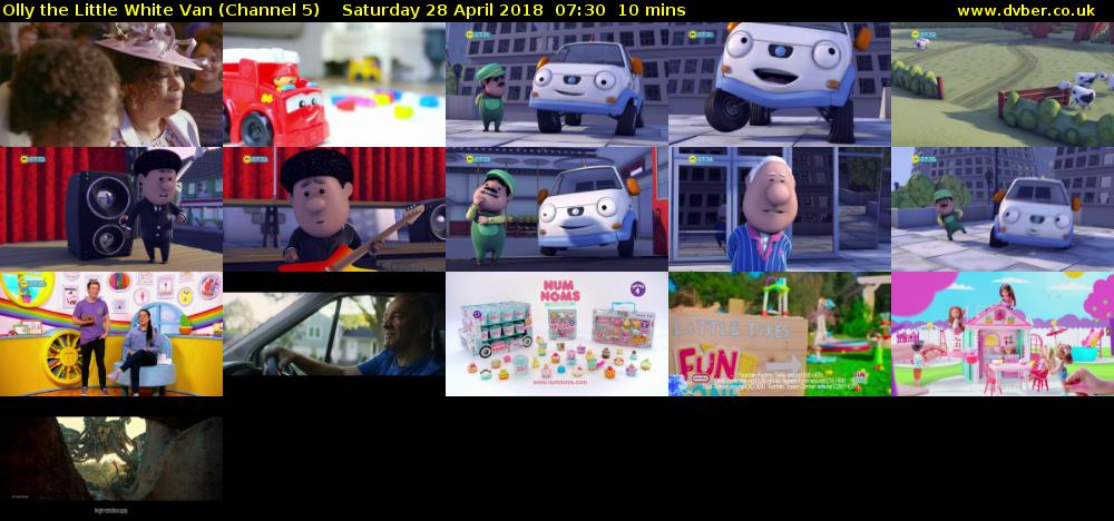 Olly the Little White Van (Channel 5) Saturday 28 April 2018 07:30 - 07:40