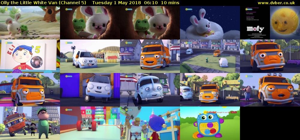 Olly the Little White Van (Channel 5) Tuesday 1 May 2018 06:10 - 06:20