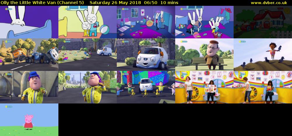 Olly the Little White Van (Channel 5) Saturday 26 May 2018 06:50 - 07:00