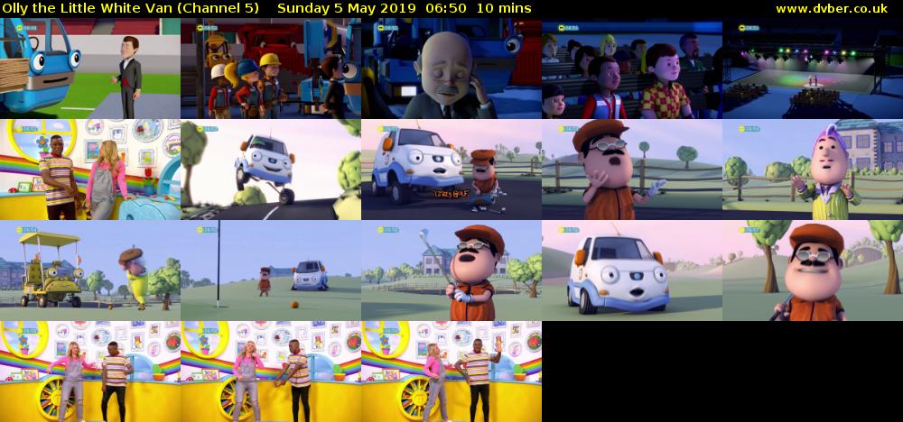 Olly the Little White Van (Channel 5) Sunday 5 May 2019 06:50 - 07:00